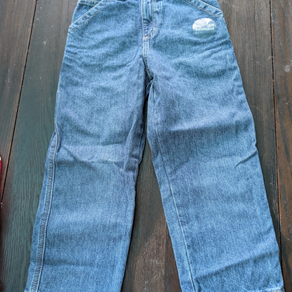Ruff Hewn Size 7R Classic Denim Kids Jeans With Adjustable Waist